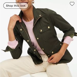 J Crew waxed cotton field jacket